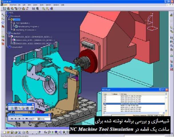 طراحی پروسه ماشینکاری و استخراج G کدهای دستگاه تراش و فرز در نرم افزار CATIA